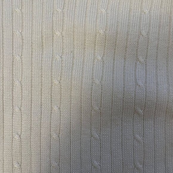 Carroll Reed Cable Knit Sweater Women's M White Pullover Long Sleeves Crew Neck - Picture 8 of 9
